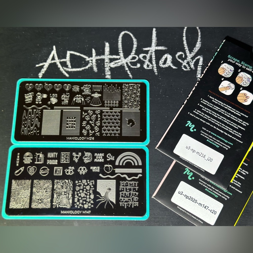 Reserved @jessadimondoll3 Maniology Stamping Plates M147 and M216 Discontinued